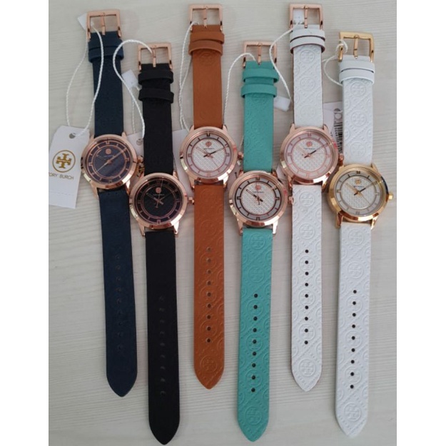 Jam tangan wanita TORY BURCH TBW 1000 1001 Leather Quartz