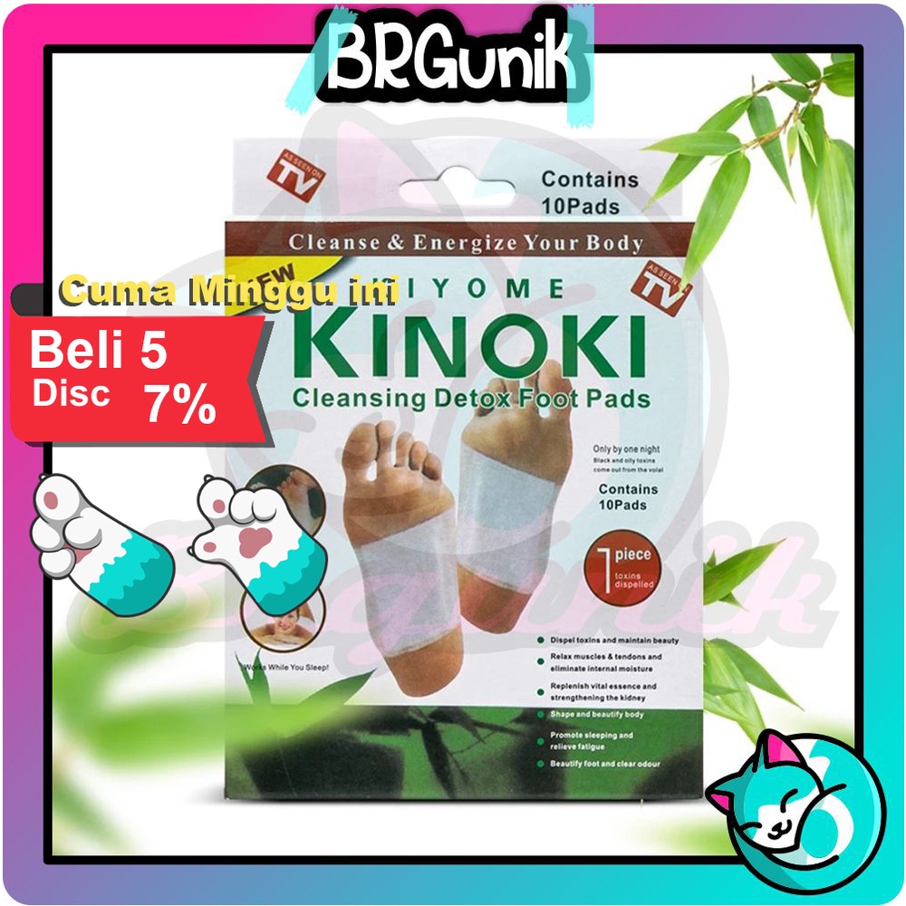 BRGUNIK 1 Box 10 Pcs Koyo Kaki Kinoki White - Koyo Kaki Kinoki Detox R808