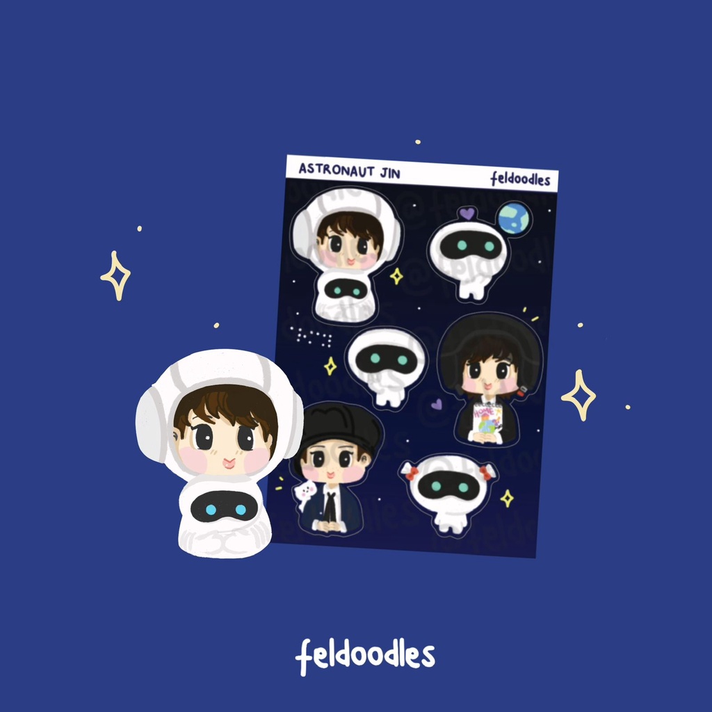 

FELDOODLES JIN ASTRONAUT MINI STICKER