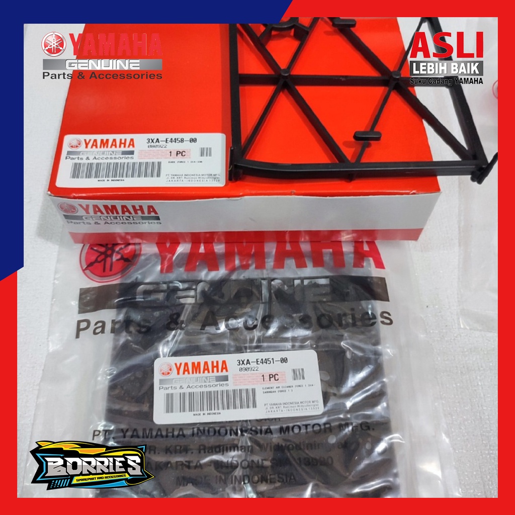 RANGKA DAN SARINGAN BUSA FILTER UDARA SET F1ZR-F1-FORCE 1 ASLI YAMAHA