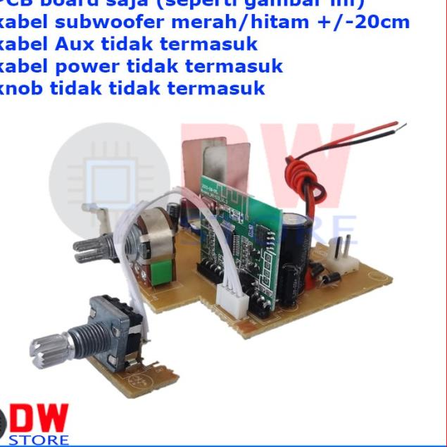 CJC-112 15W 2.1 Mini Stereo Bluetooth Power Amplifier Subwoofer - PCB-SAJA