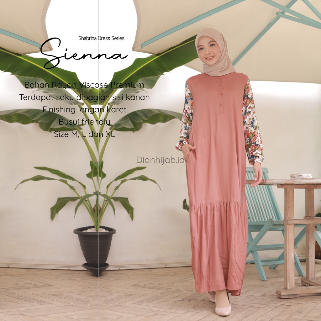 Gamis Dewasa Homey Dress Shabrina Series By Dianhijab.id - Bahan Rayon Viscose Premium Gamis Dewasa Luxury Gamis Pengajian Adem Nyaman Dipakai - Bisa COD