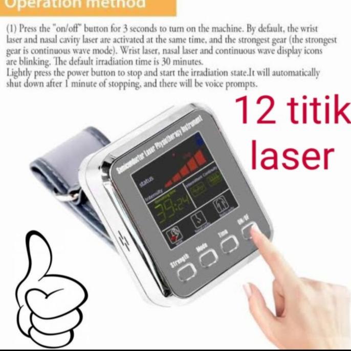Jam Tangan Laser Kesehatan Terapi Kesehatan Stroke Jantung Diabetes