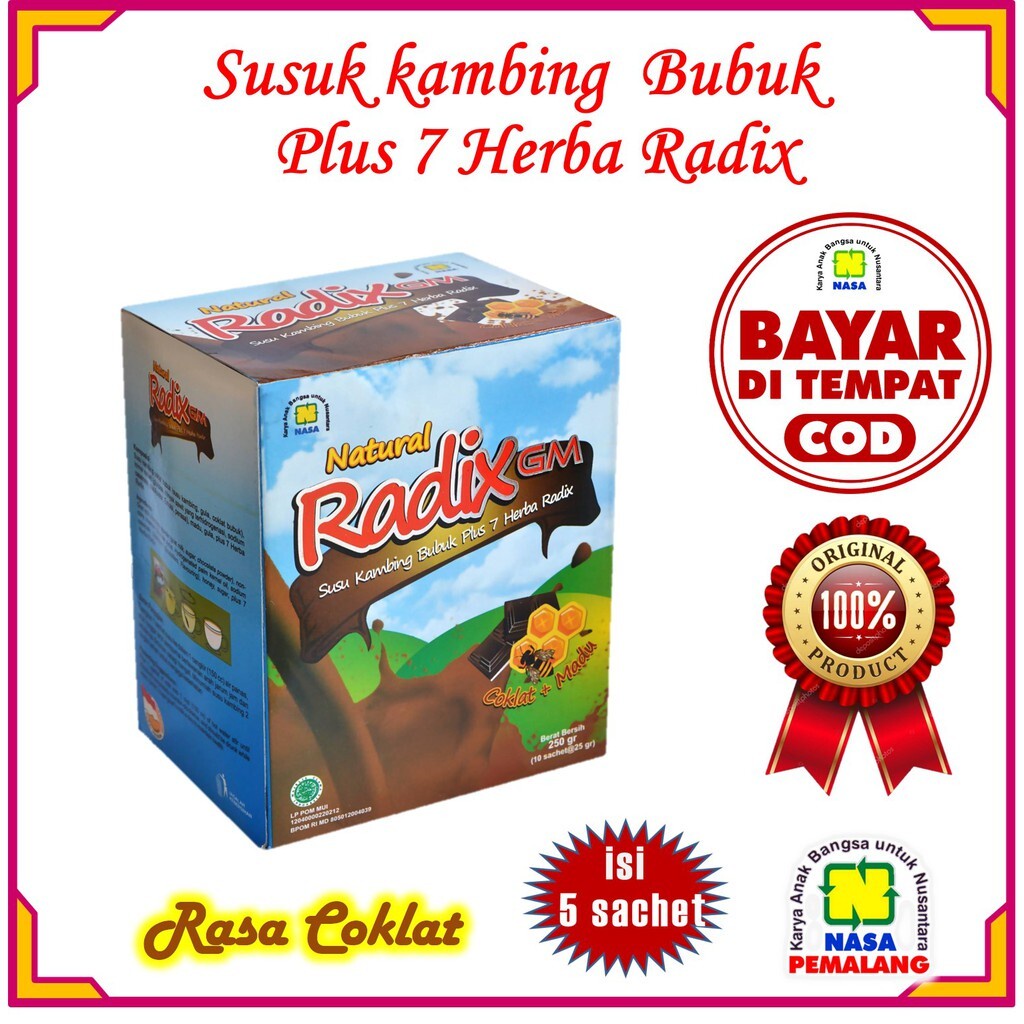 

SUSU KAMBING ETAWA RADIX GM RASA MADU SUSU TERBAIK UNTUK ANAK ORIGINAL