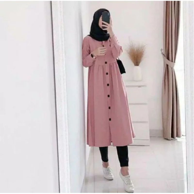 Dzuvia Tunik Size S, M, L, XL, XXL, XXXL, 5L| Baju Atasan Wanita Jumbo | Tunik Jumbo