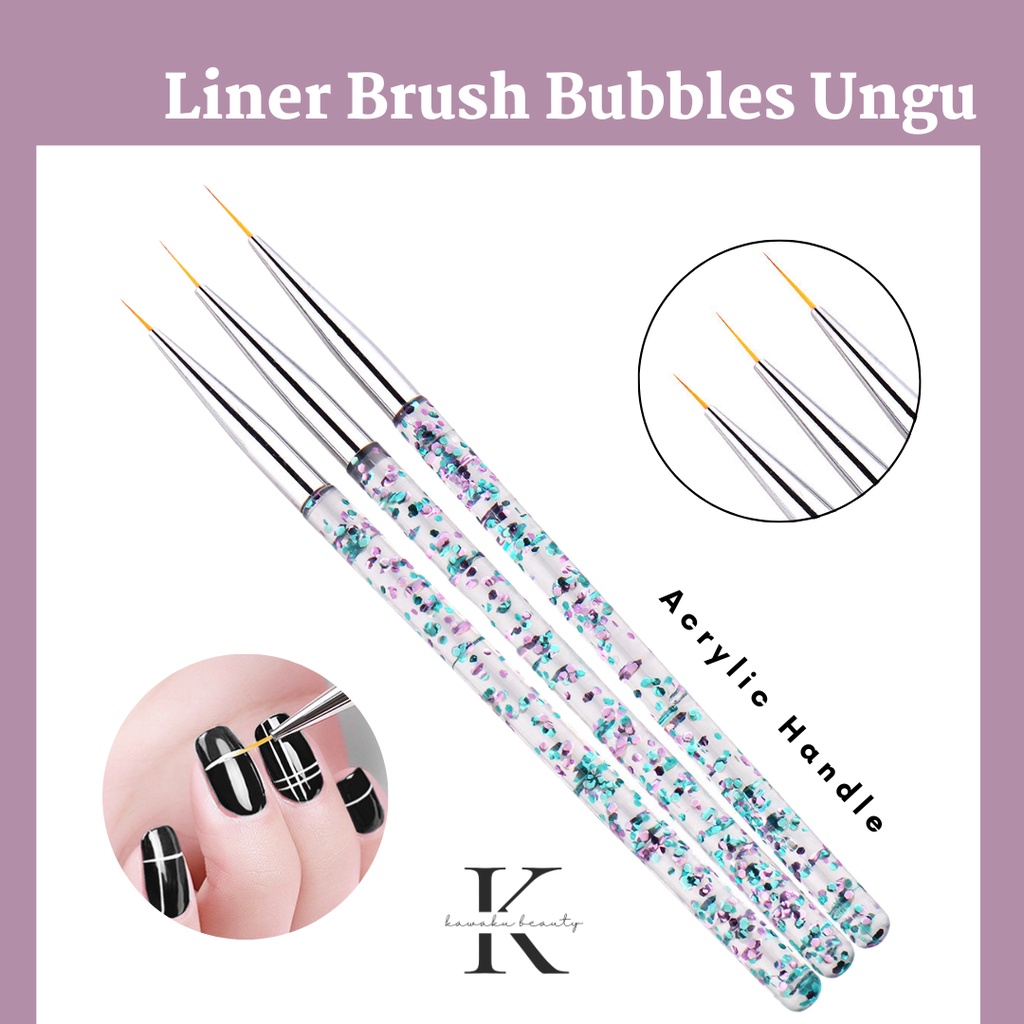 Brush Liner Drawing kutek gel Nail Art Bubbles (NP-30)