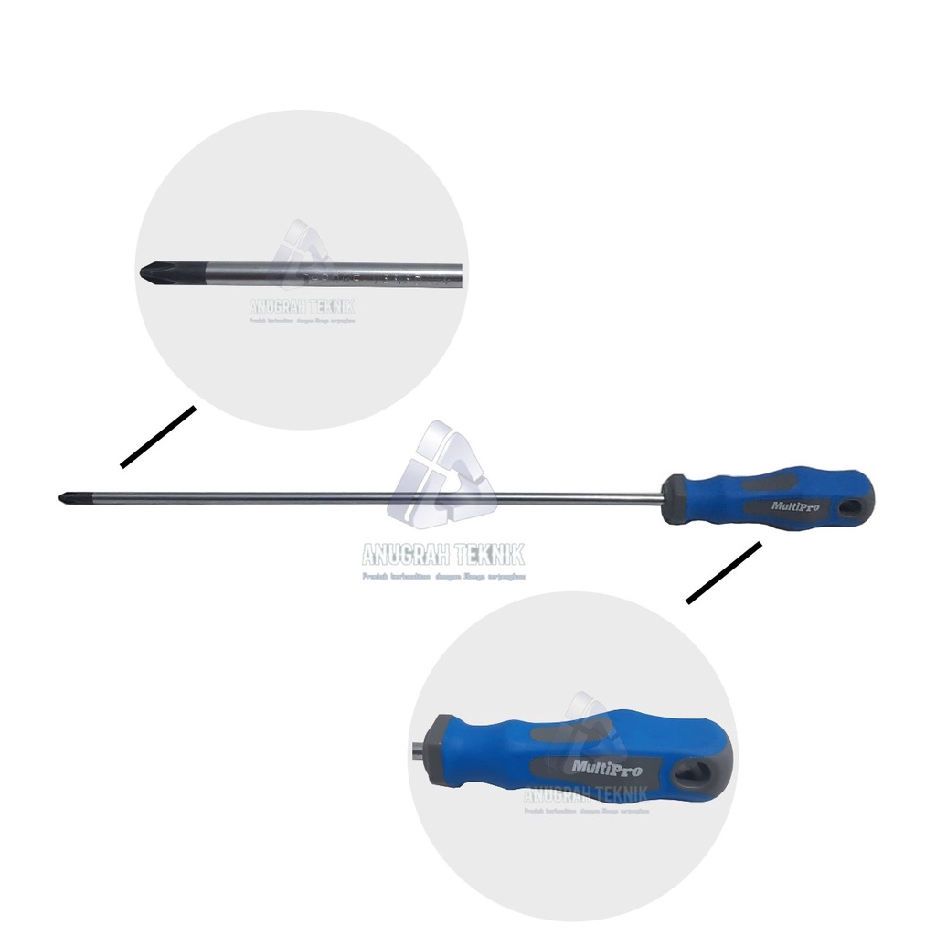 Obeng Screwdriver Kembang Plus (+) 6 x 300mm Multipro