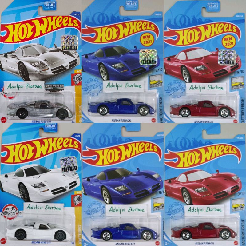 hotwheels hot wheels nissan R390 R 390 GTI GT1 GT 1 zamac factory sealed 2022 akta factory fresh hw 