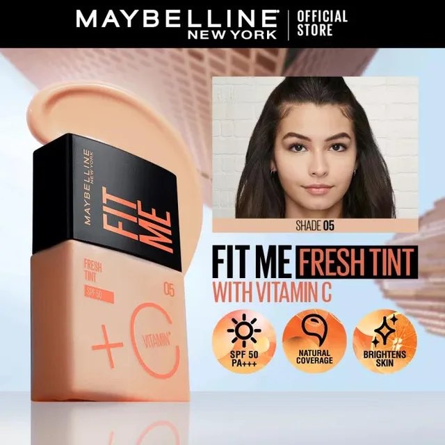 MAYBELLINE FIT ME FRESH TINT SPF50  WITH VIT C 30ML