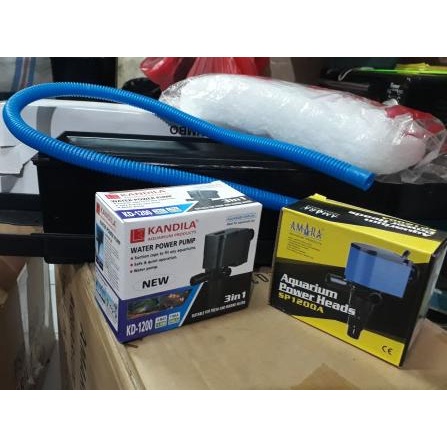 Paket Lengkap Filter Aquarium Box Besar