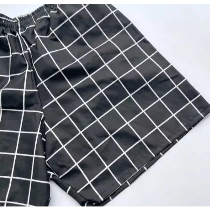 CELANA TARTAN PENDEK TERBARU KASUAL MODEL KOTAK DISTRO BAHAN TEBAL