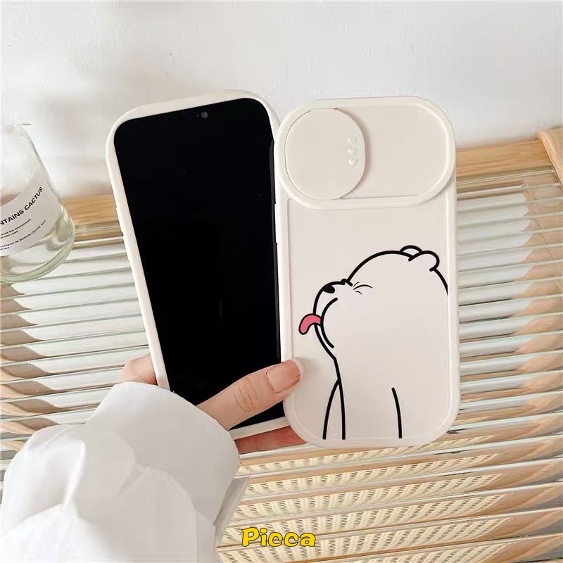Soft Case Pelindung Lensa Kamera Motif Kartun We Bare Bears Untuk IPhone 11 Pro MAX 7 8 Plus XR 12 13 Pro MAX 7Plus 8Plus 11 X XS MAX