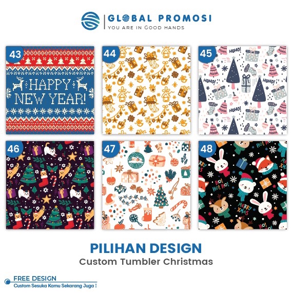 Pilihan Desain Khusus Tumbler Tema Natal