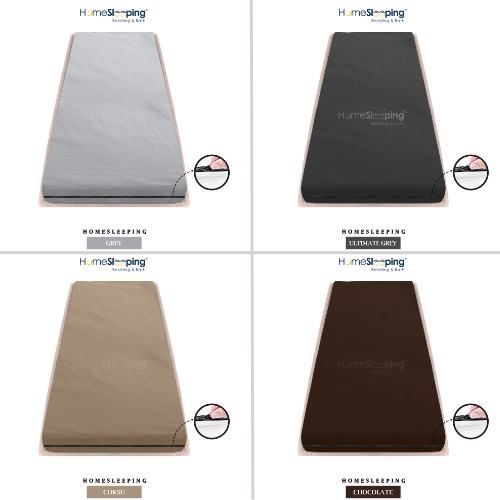 Homesleeping Sarung Kasur Busa Resleting 90x200x15 Polos/plain