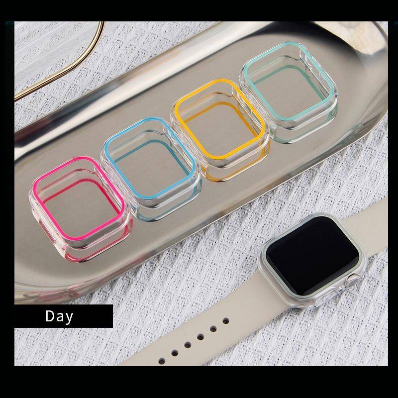 Soft Case TPU Transparan Bumper Cover Apple Watch Seri 8 7 6 5 4 3 2 1 SE2 49mm 45mm 41mm 42mm 40mm 38mm