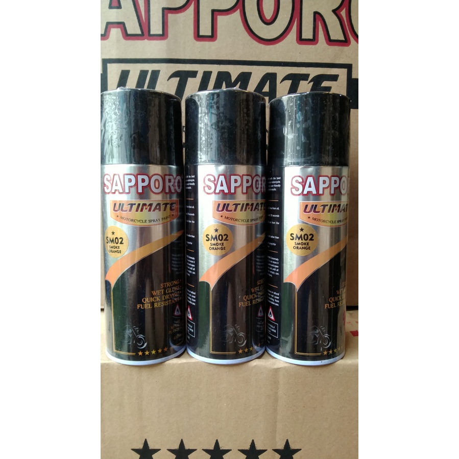 Promo Pilok Pilox Cat Semprot Sapporo Ultimate Saporo Ultimate Sm02 Smoke Orange Pilok Lampu Smoke