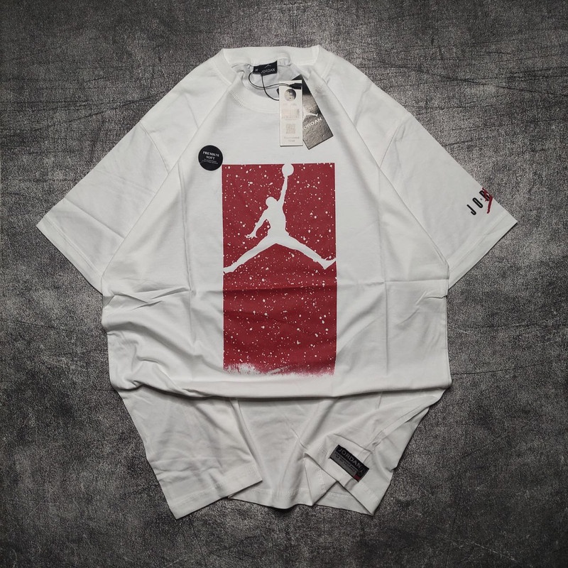 BAJU KAOS JORDAN PUTIH KAOS BRANDED KAOS DISTRO PRIA COTTON 30S KAOS PUTIH