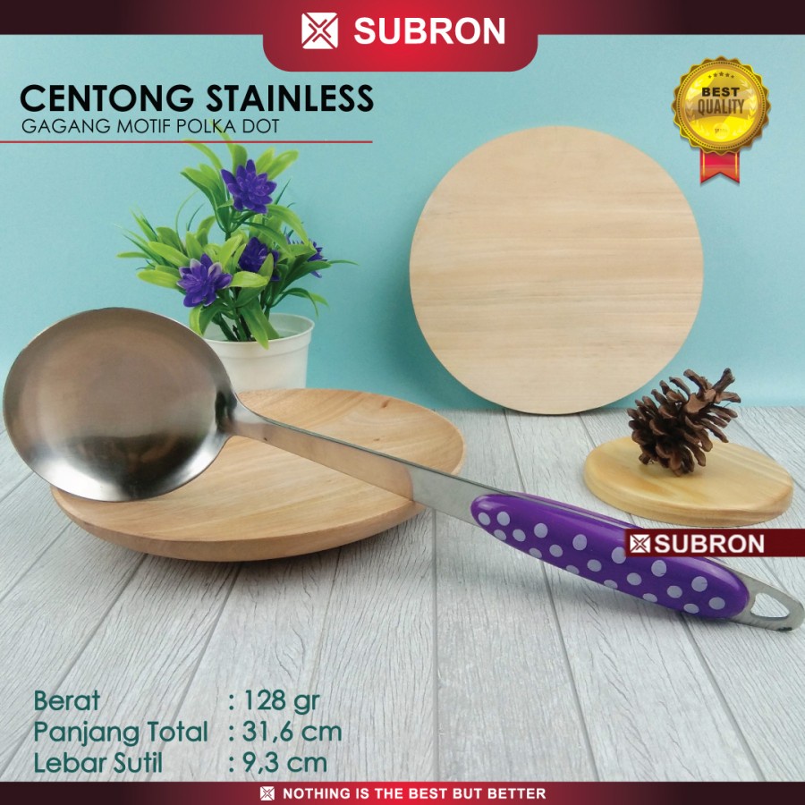 Susuk Sodet Centong Spatula gagang plastik polkadot - SUBRON