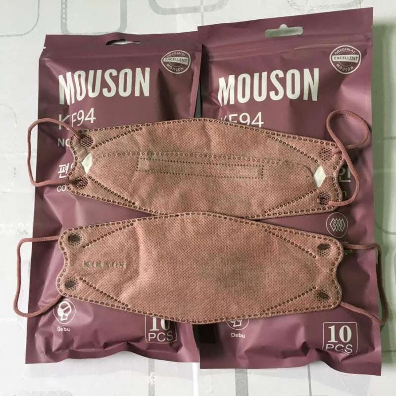 Masker Kf94 Mouson Brown Isi 50 Pcs