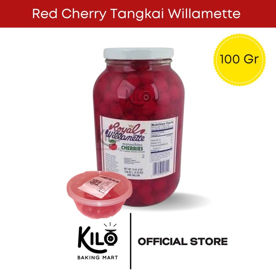 

Buah Cherry Ceri Royal Willamette Cherries Tangkai REPACK 100 gram