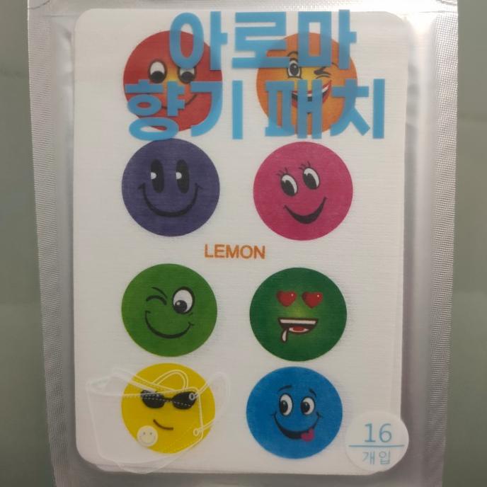 Sticker Aroma Masker / Mask Patch isi 16 (Lemon) t-happyoily dijamin