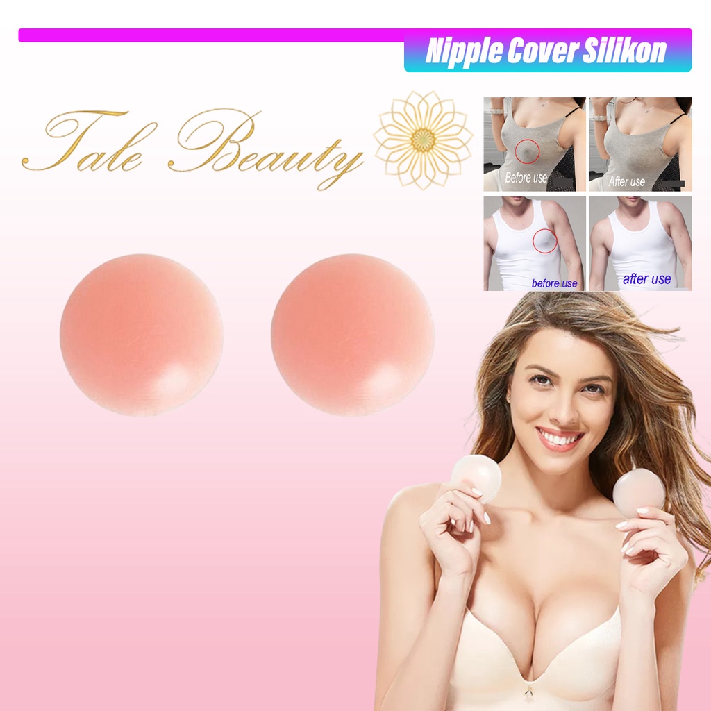 Nipple Patch Silikon Penutup Puting Payudara Seamless Reusable invisible bra