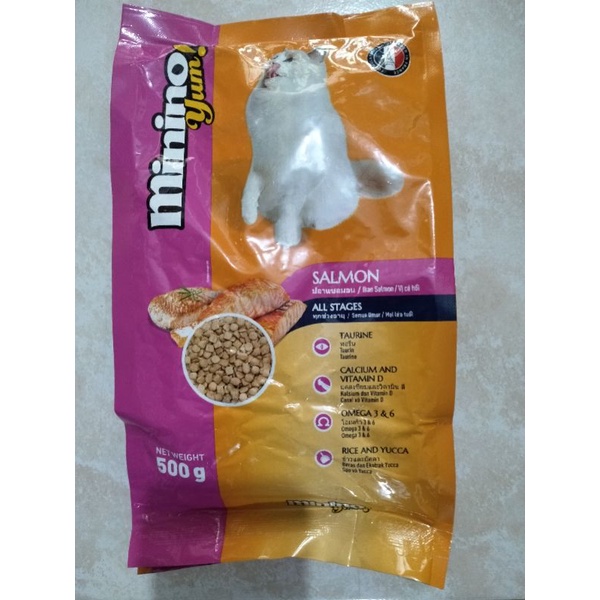 MININO YUM SEAFOOD MIX &amp; SALMON 500 Gram