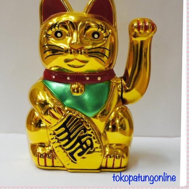 Kucing Hoki Rejeki Jumbo Emas - Emas MLY T14