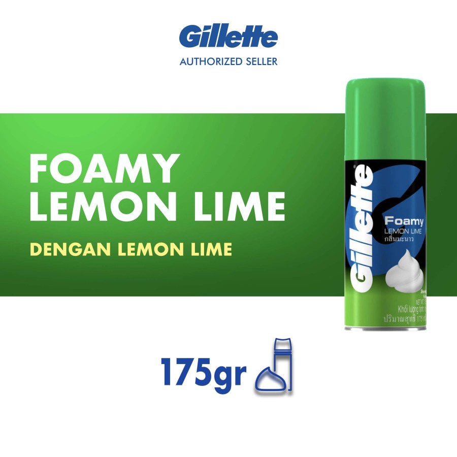 Gillette Foamy Foam Shave Lemon Lime 175gr