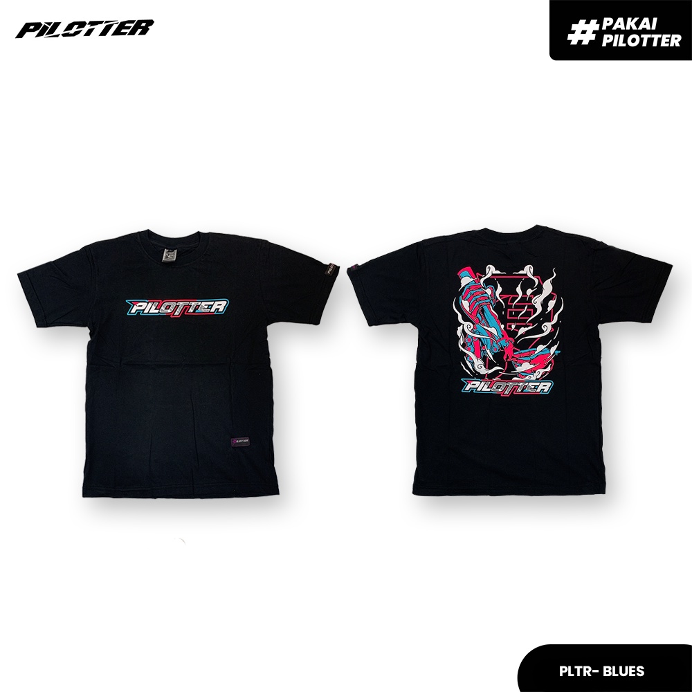 KAOS PILOTTER BLUES KAOS PILOTTER ORIGINAL COWOK CEWEK BISA PAKAI