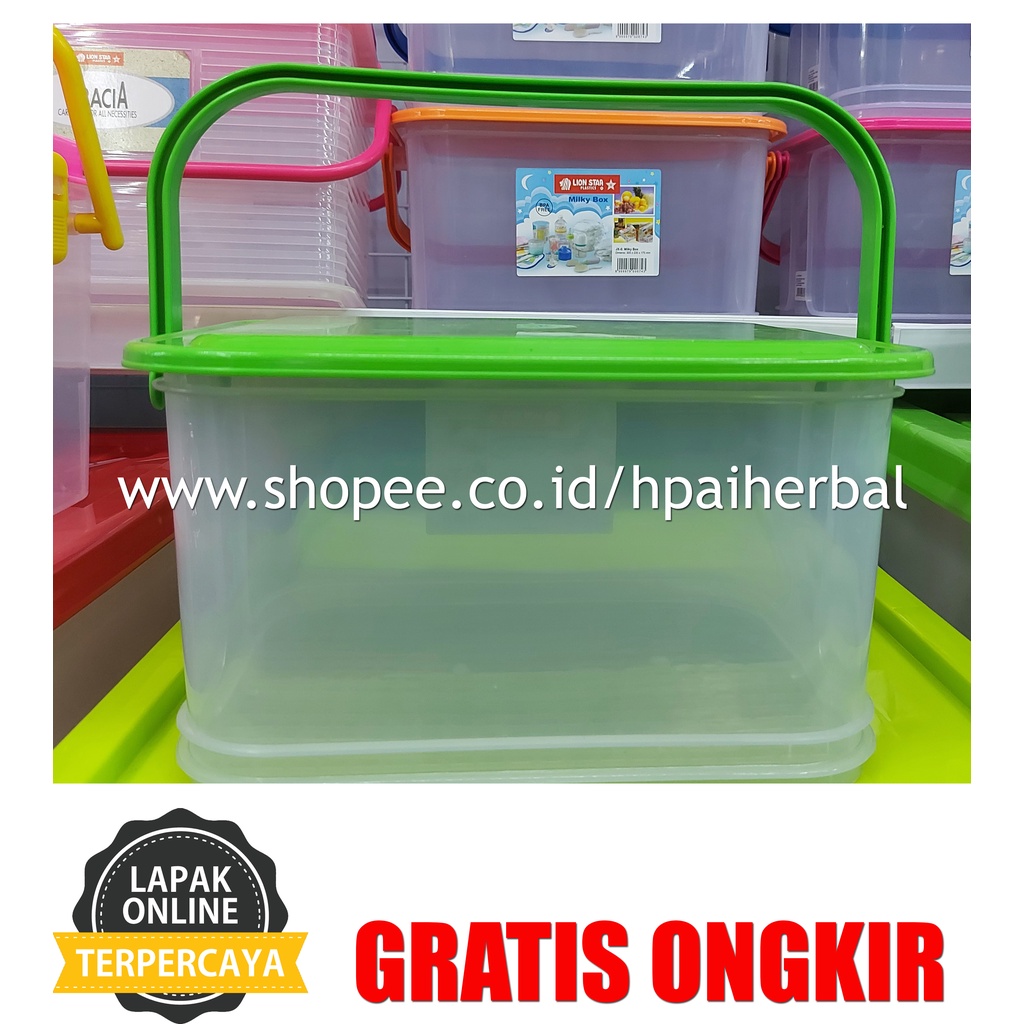 Box Transparan Serbaguna  Lion Star -  Container Box Bekam Transparan Lion Star