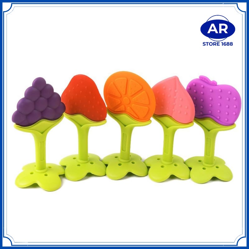 Teether Bahan Silikon / Baby Fruit Teether Gigitan / Teether Gigitan Bentuk Buah Bahan BPA FREE-[AR STORE1688]