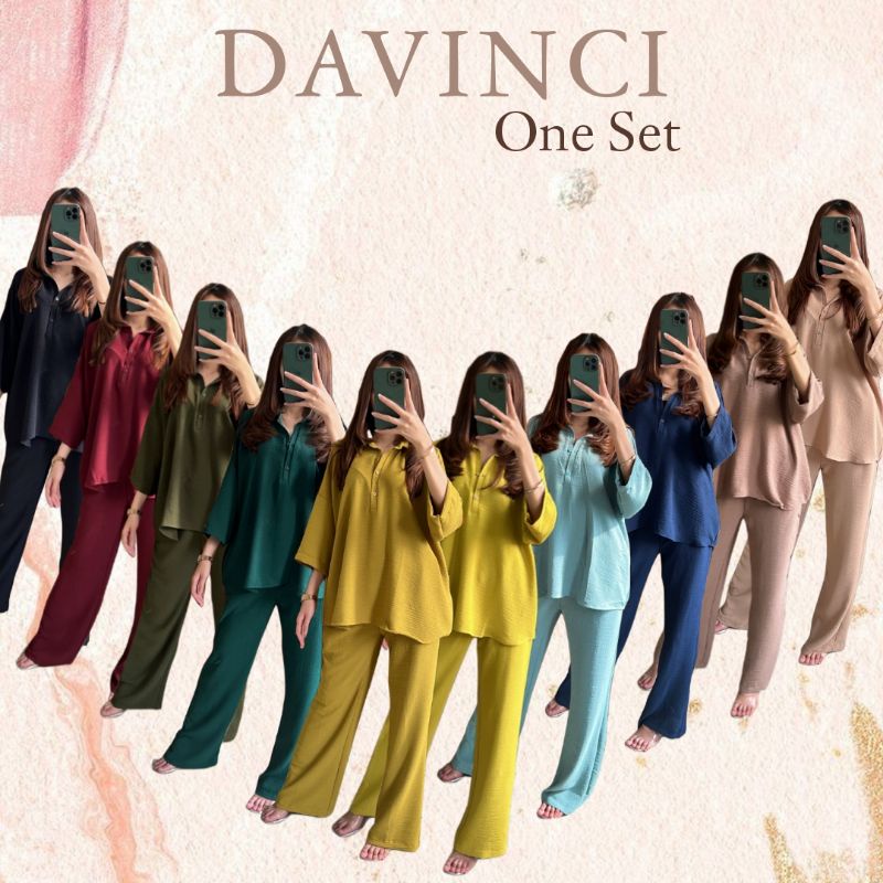 Davinci One Set / Setelan Baju & Celana Davinci Series