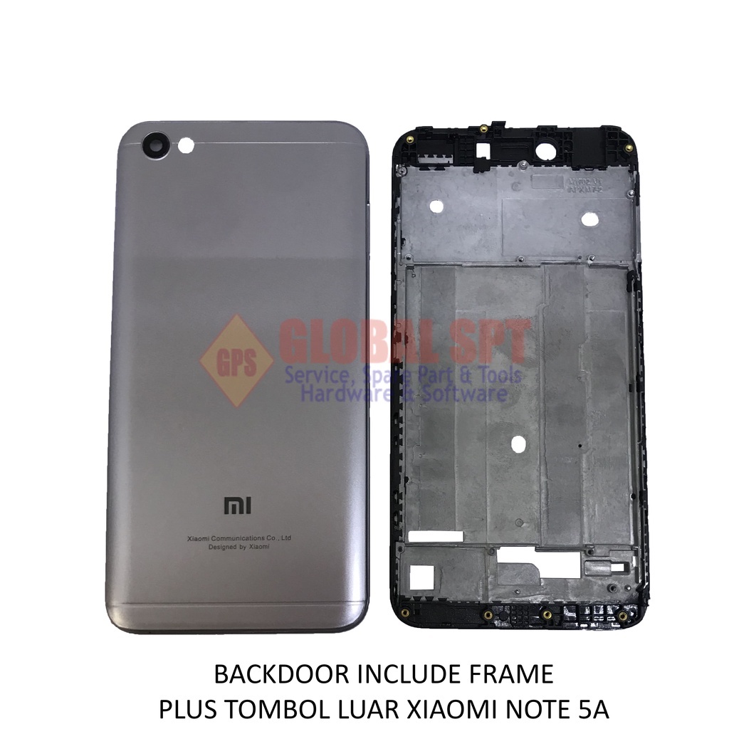 BACKDOOR XIAOMI NOTE 5A INCLUDE FRAME / BACK COVER / TUTUP BELAKANG