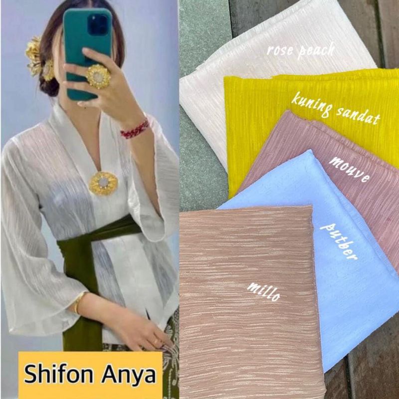 Kain Kebaya Sifon Ayana/ Kain Kebaya Bali Bagus murah