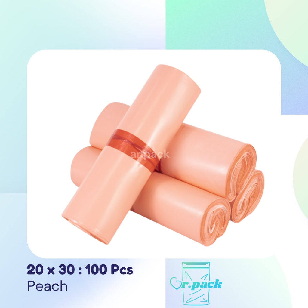

Plastik Polymailer Peach 20x30 100pcs Semi Glossy