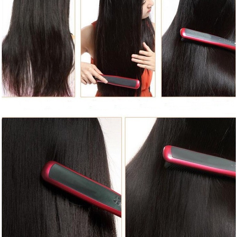 Sisir Pelurus Rambut Elektrik dengan LCD Ion/Sisir Straighthair