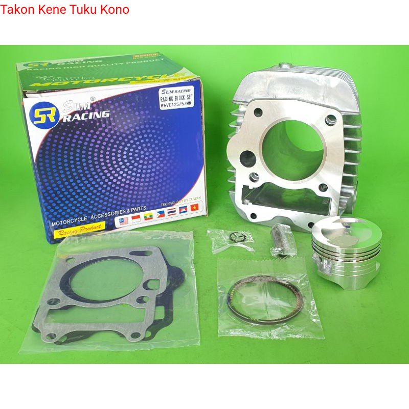 Blok Bore Up Honda Supra X 125 Fi / Blade 125 fi / Kharisma Size 57MM ( 150cc ) & 65MM ( 195 cc )