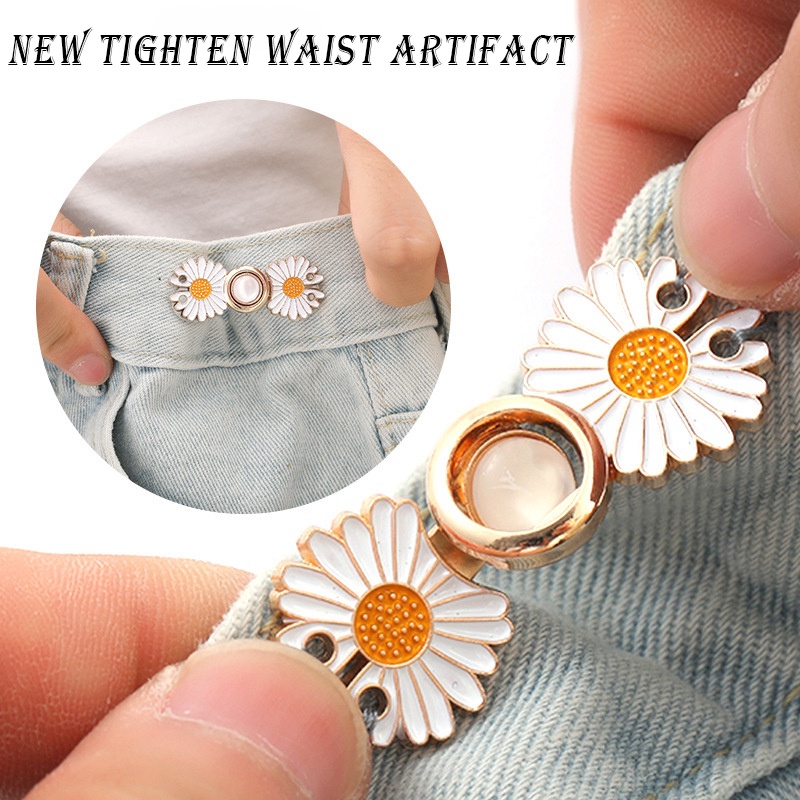 Little Daisy Waist Artifact Jeans Waist Pengencang Pinggang Penyesuaian Gesper Celana Tetap Elastis Gesper