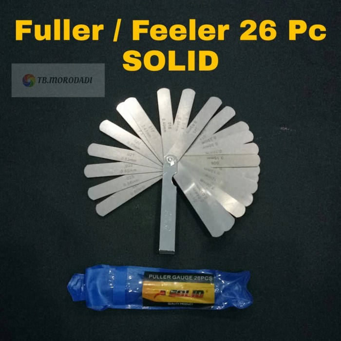 Kual Solid Fuller Gauge 26 Pcs - Feeler Alat Ukur Celah Klep