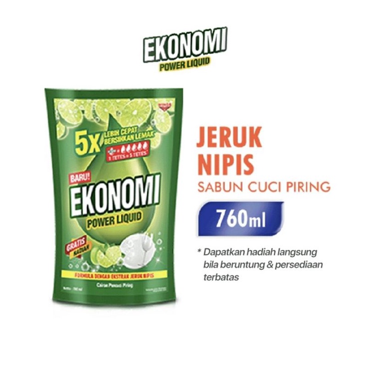 EKONOMI PENCUCI PIRING LIQUID JERUK NIPIS 650 ML