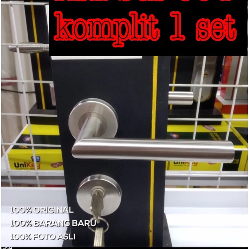 Murmer termurah Kunci pintu model pisah knok sus 304 KNOK KUNCI PINTU PISAH SUS 304 Knok roses pintu besar stainless 304/ kunci pintu komplit bhn stanlis padat promo sale kunci produk dekson kunci pintu kunci pintu pisah Brilon LHRT 004 SSS set Sus 304