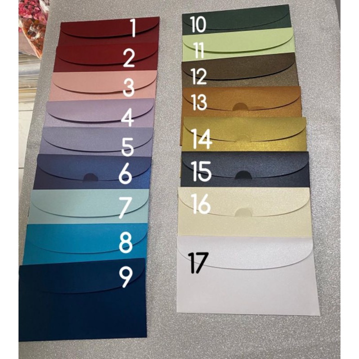 

Amplop Warna Pastel 18 x 10 cm