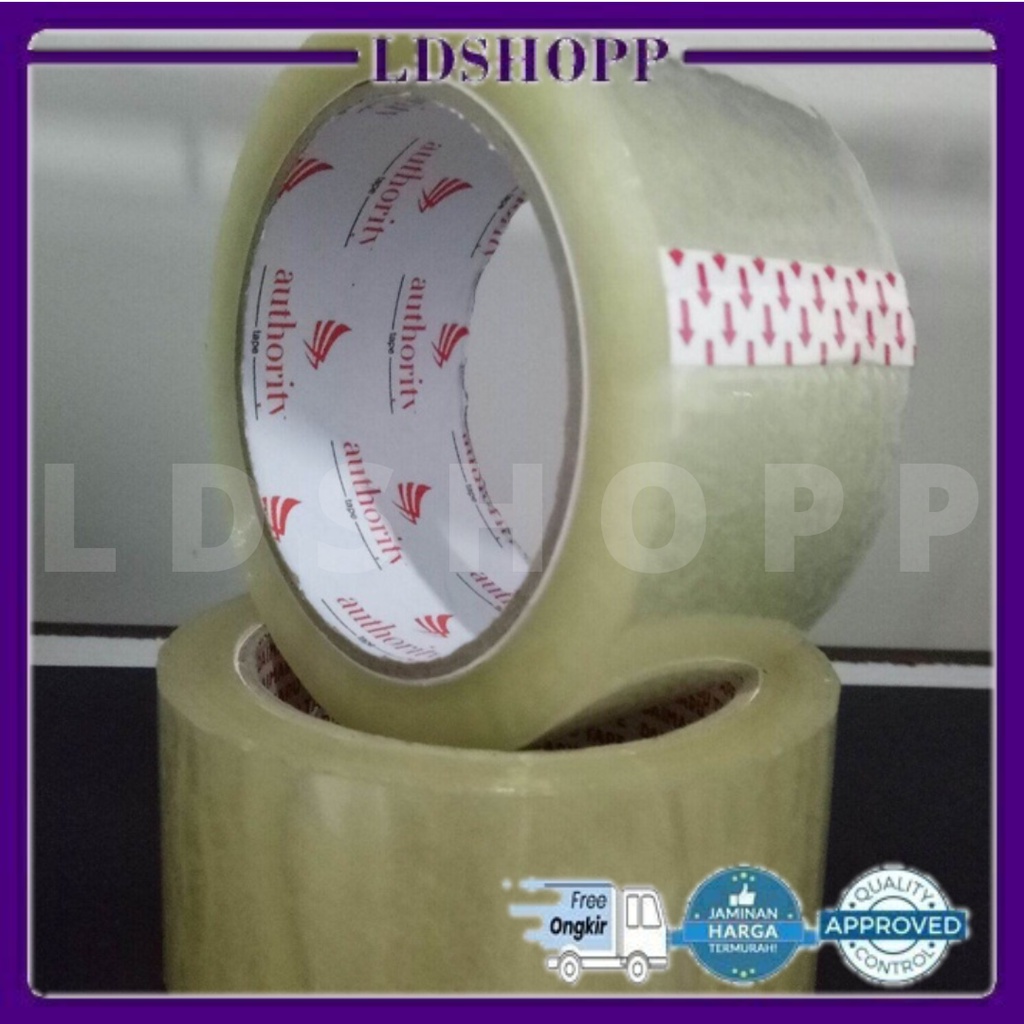 LDS Lakban Bening 45 MM x 90 Yard Authority Murah