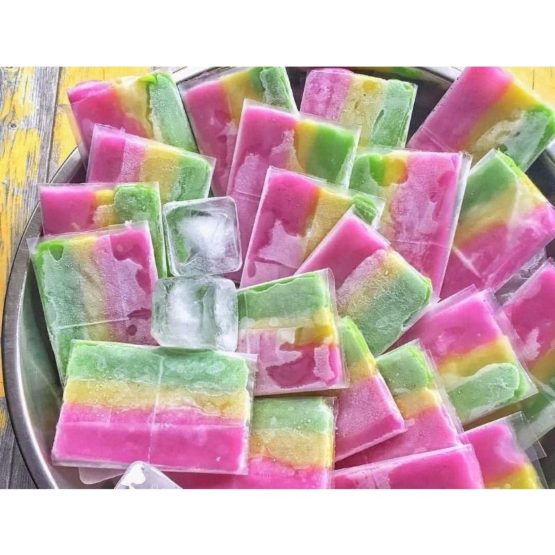 

es kue gabus pelangi