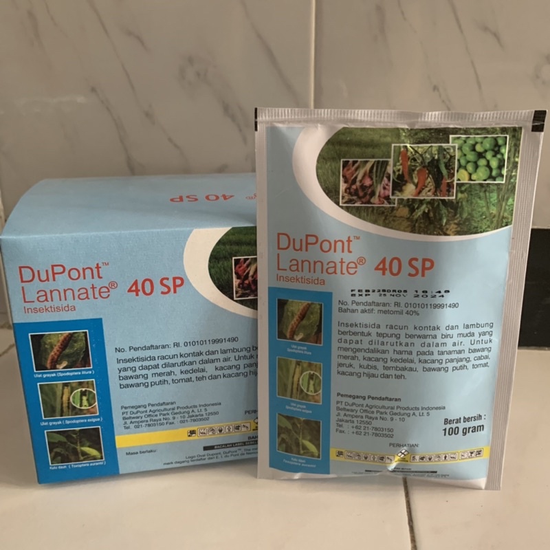 Dupont Lannate 40SP (biru) 100gr - Insektisida