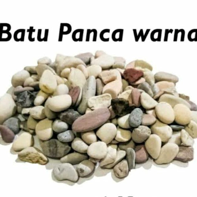 BATU ALAM PANCA WARNA 1 KG BATU HIAS DEKORASI KOLAM AQUARIUM PANCAWARNA 1KG