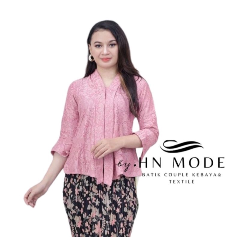 kebaya kutu baru / atasan kebaya modern / brukat pink atasan / kebaya remaja wanita modern / baju ke