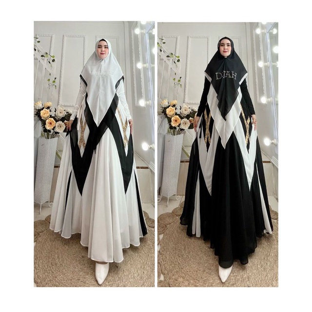 HARGA TUTUP TOKO SYAR'I SULTAN KOLEKSI TERBARU ORIGINAL BY DIJAH /GAMIS PESTA MEWAH KOLEKSI TERBARU