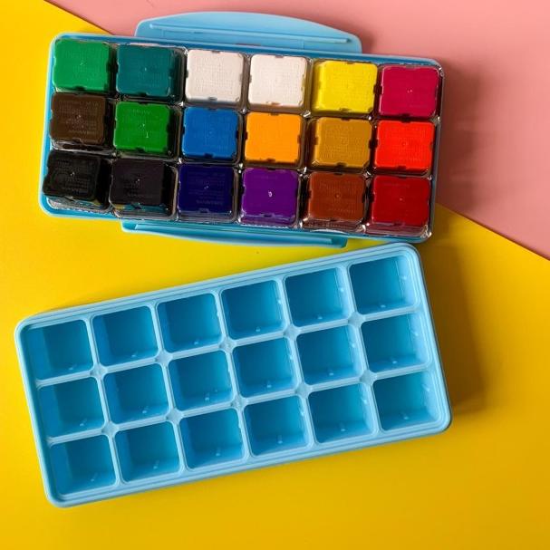 

Gouache Paint Miya Cat Set 18 Colors x 30ml - Blue